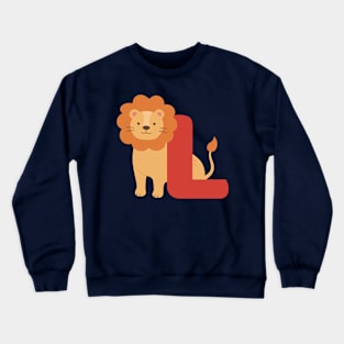 Animal alphabet L Crewneck Sweatshirt